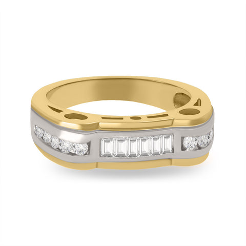 DPWB0008 Vintage Woman's Band Design in Yellow Gold and Diamonds