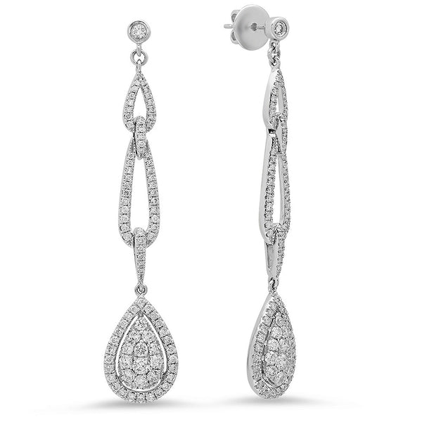 LBDG0002 Pear Style Dangling Earrings