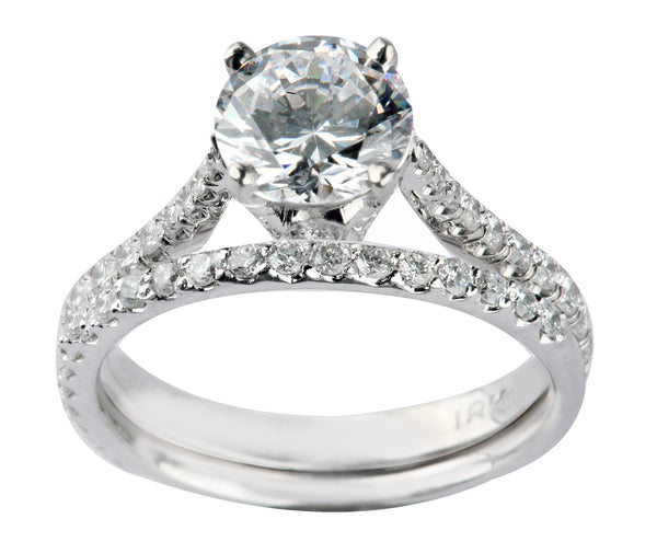 LBEG0011 Cathedral High Setting Engagement Ring