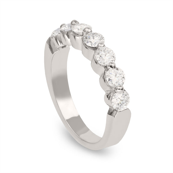 LBWB0041 7-Stone Round Diamond Band