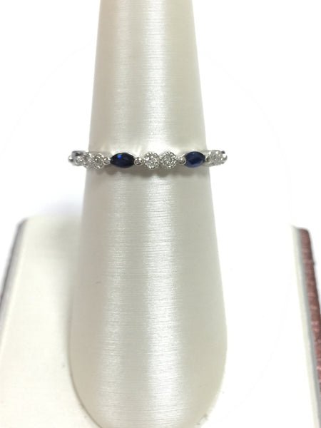 LBWB0053 Stackable Eternity Band with Marquise Sapphire