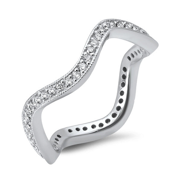 LBWB0055 Band Stackable Wave Eternity