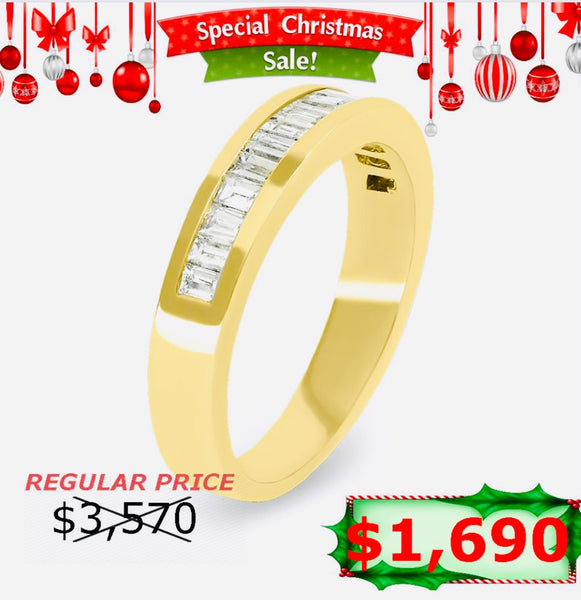 DPWB0011 Woman's band with Baguette Diamond Stones